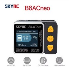 SKYRC 스마트 배터리 B6ACneo 충전기 밸런스 충전기 방전기 디지털 LiPo LiFe LiIon LiHV NiMH NiC, 01 US
