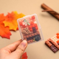 청소년센터 가을주제 만들기수업 디폼블럭 가을숲 파우치 키링 동아리활동 미술시간