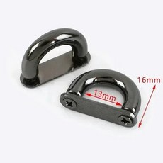 금속 브릿지 백 스트랩 링 후크 핸드백 사이드 클립 핸들 연결 나사 걸쇠 재봉, KY551-GunBlack-13mm, I. KY551-GunBlack-13mm