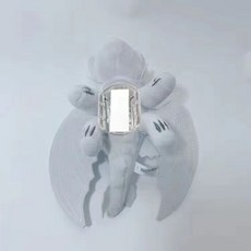 生活好物 【翅膀靈動】無牙仔滑雪頭盔擺件機車裝飾品配飾玩偶電動車摩託車翅膀可動飛龍, 1個