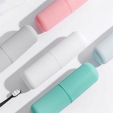 초초맛트 캠핑여행사무실어린이집 휴대용 칫솔케이스 휴대용칫솔치약케이스, 화이트