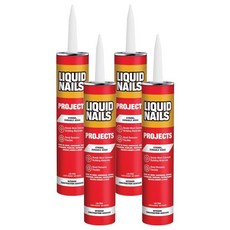 리퀴드 네일 28온스 인테리어 프로젝트 라텍스 건설 접착제 탄, 10 Ounce (Pack of 4)