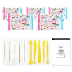 피노키오 지점토 5개+점토도구 10종+보관용지퍼백, 1개