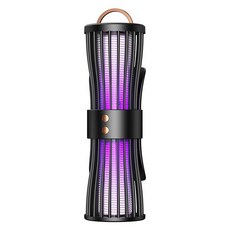 雙頭電擊滅蚊燈 台式掛牆兩用 Type-C供電 物理滅蚊, 黑色-整夜無蚊擾