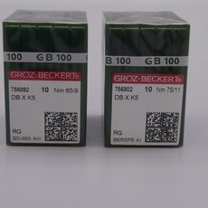 그로쯔베커 공업용 자수기 바늘DB X K5 10개 한쌈 바늘, 11호