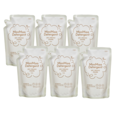 무마 그레인비건 아기주방세제 젖병세정제 리필 무향, 6개, 450ml