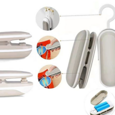 루체트리 실링기 미니 밀봉기 포장봉합기 커터기 휴대용 접착기 비닐, 그레이