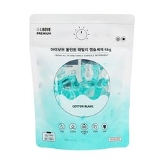 아이보브 프리미엄 코튼블랑 올인원 패밀리 캡슐세제, 30개입, 1개