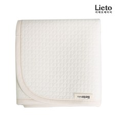 리에또 오가닉 7겹 양면 방수요 유아방수요, 무지 아이보리, 1개