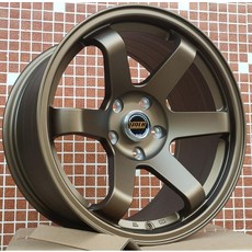 차량 튜닝 타이어휠 바퀴 휠 차량용 14-19인치 미니, TE37깊은오목형청동4-5홀