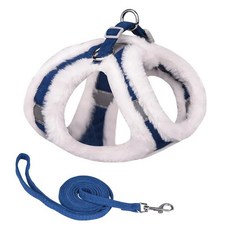 작은 봉제 하네스 가죽 끈 강아지 애완 동물 고양이 털이없는 가을 겨울 조끼 의류, 1개