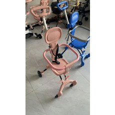 MONI 초경량유모차 초경량 여행용 트라이크 접이식 앞뒤가능, 핑크 기본
