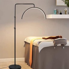 무그림자 스탠드 조명 속눈썹 반영구 LED 반달 뷰티 라이트 소형 네일아트, 36W 블랙 3색조절