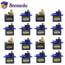 RC 자동차 비행기 장난감 헬리콥터용 금속 기어 180/270 도 각도 제어 가능 마이크로 서보 모터 TS90MD, 01 2pcs 360 Degree