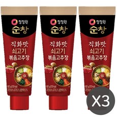 청정원 쇠고기 볶음 고추장 직화맛 60g, 3개