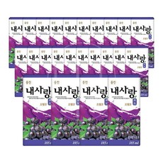 웅진 내사랑 포도드링크185ml 24팩 포도 과일주스, 185ml