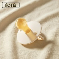 安撫奶嘴0到3-6個月1歲以上防脹氣圓形嬰兒寶寶哄睡安撫乳膠奶嘴, 1個, 21, 繁花--象牙白【6-24個月】