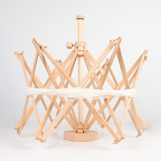 ATB 원목 뜨개실 감는 기계 손염색실 물레 와인더 스탠드형, 1개, 베이지