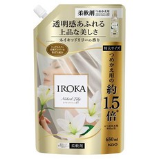 Flair Fragrance IROKA Naked Lily 衣物柔軟精 補充包 650ml [衣物柔軟精] 141040, 1個