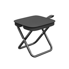 ARZ 口袋椅 G107 矮凳, 黑色, 1個