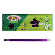 지구화학 학생용색연필 투명이 낱색 12자루, 보라
