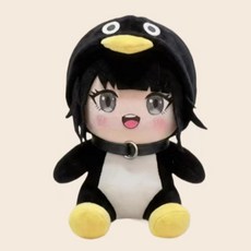 網紅咕咕嘎嘎小企鵝公仔抖音爆款玩偶毛絨玩具抱枕娃娃女生日禮物, 1個, 咕咕嘎嘎(坐款):約30釐米