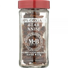 MORTON & BASSETT 유기농 스타 아니스 17g(0.6온스) 240848, 17g, 1