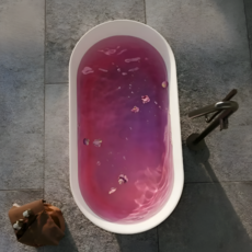 루미바스 설치가 필요없는 아크릴욕조 원룸 투룸 반신욕 간이 목욕 이동식 자쿠지 1인용스파, 1개, 화이트