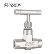 AW®316 스테인레스 스틸 단조 바디 니들 밸브 고압 패널 70Mpa 스트레이트 패턴 조절 스템 10000Psi, 01 BSPP, 03 3/8", 01 CHINA, 1개