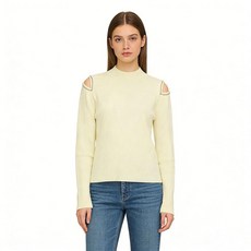 LEO'S VASE 2025 새로운 아늑한 여성용 가을 옷 블랙 오프 숄더 스웨터 - 여성용 부드러운 스웨터 트렌디 살구. M