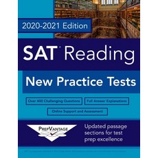 (영문도서) SAT Reading: New Practice Tests 2020-2021 Edition Paperback, Independently Published