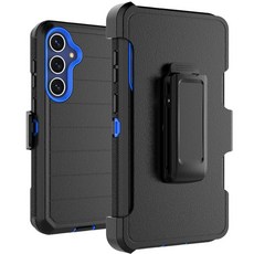 Takfox 갤럭시 S25 FE 5G 케이스 삼성 벨트 클립 홀스터 폰 케이스 [내장 액정보호필름] 킥스탠드 보호 견고한 튼튼한 충격 방지 방진 내구성 커버 블루, Takfox 갤럭시 S25 FE 5G 케이스, 삼성 벨