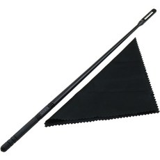 ZZHXSM 플루트 클리닝 로드와 검은색 천 악기 키트 액세서리 목관, 1개