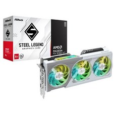 ASRock 華擎 Steel Legend Radeon顯示卡 8GB 白色, RX9060XTSL