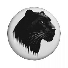 자동차 블랙 애니멀 페이스 스페어 타이어 커버 휠 소프트 트레일러 핏, 7. 7, B. 16 inch