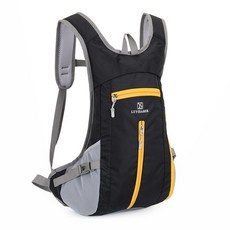 戶外登山包旅遊雙肩男女防水超輕徒步旅行揹包行包跑步出行便攜, 黑色