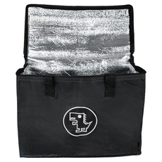 Xilla 保溫袋 機車前踏板保溫箱 外送保溫箱 保冷保溫袋 (冷熱兩用，三層加厚), 40cm x 20cm x 29cm,經典黑