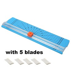 DIY 공구 A3/A4 정밀 용지 커터 사진 트리머 스크랩북 커터 트리머 크래프트 커팅 나이프 5 블레이드, 색깔4, 1개