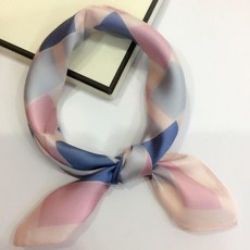 真絲絲巾 小方巾女 春秋薄款 氣質圍巾