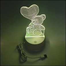 입체 LED 하트 조명 만들기 키트 과학 실험 조립형 교구 학습용 세트, 상세페이지 참조