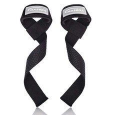 마켓제이영 미끄럼방지 실리콘코팅 헬스 스트랩, 2개, 블랙