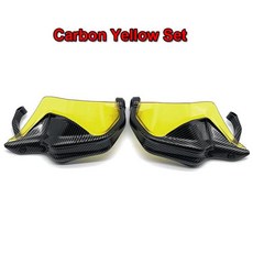 BMW R1200GS R LC ADV 어드벤처 오토바이 핸드가드 실드 보호대 앞유리, 24 Carbon Yellow Set
