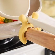 아랫채상점 실리콘 국자받침 조리도구 받침대 주부, 옐로우