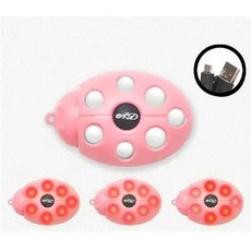 라이트 충전식 오토바이 헬멧 일체형 사이클링 모 경고등, 1. pink 1pc