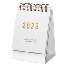 모던앳 2026 미니 탁상 달력, 1개, 화이트