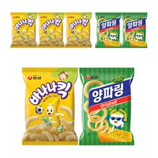 농심 바나나킥 75g x 4p + 양파링 84g 3p, 1세트