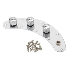 Yootones 사전 배선 베이스 스위치 컨트롤 플레이트 1개 유선 장착 컨트롤 플레이트 스위치 손잡이 포함 일렉트릭 베이스와 호환 (실버), Yootones 사전 배선 베이스 스위치 컨트롤 플레이