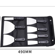 주방 청소 브러시 라텍스 음식용 스테인리스 바비큐용, 탄소강 오일그 칼 7종 세트, 기본 색상