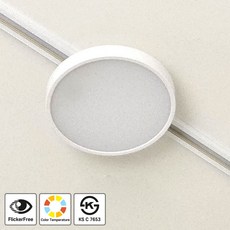 올라이트 LED레일등 레일조명 원형레일조명 KS인증 3색변환 18W, 1개