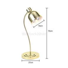 大理石自助餐食物保溫燈 酒店餐廳餐飲烤肉暖菜加熱食品商用暖食燈, b款-單頭金色